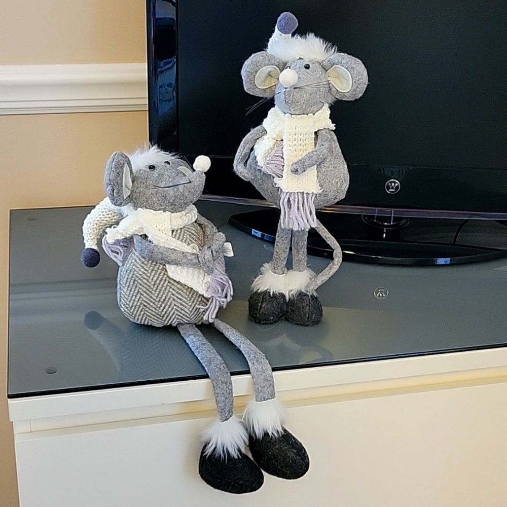 Cute Christmas or winter Mice stuffies